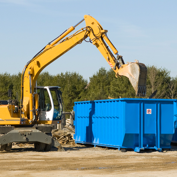 are there any restrictions on where a residential dumpster can be placed in North Mahoning Pennsylvania